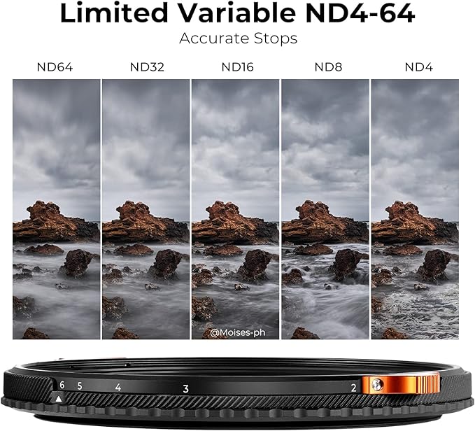 K&F CONCEPT 77mm ND4-64 ND Lens Filter Variable & CPL Polarizers Filter 2-in-1 - Image 4