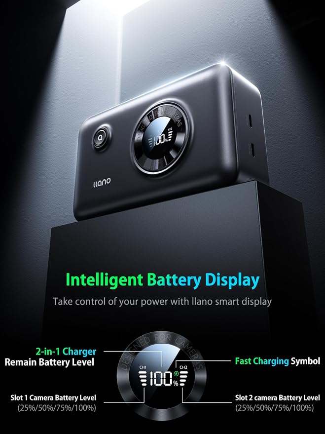 2 Pack NP-FZ100 Batteries and 2-in-1 Dual Fast Camera Charger - Image 5