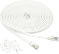Amazon Basics RJ45 Cat 7 Ethernet Patch Cable, Includes 15 Nails, 30 Foot by AmazonBasics