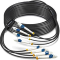 5 Meters 4 Core Industrial TPU LC to LC Outdoor Armored Fiber Optic Cable by YUTIANHOME