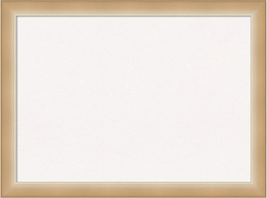 Amanti Art White Cork Board for Wall, 23x31 Vision Board with Gold Frame, Medium Corkboard Office Decor for Home Organization, Modern Contemporary Corkboard Pinboard to display items for home