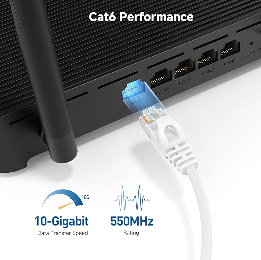 Cable Matters 10Gbps Snagless Cat 6 Ethernet Cable - 50ft - Image 3