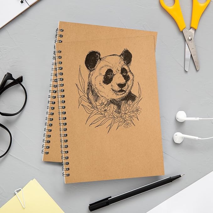 12 Pack Lined Journal Spiral Notebook College Ruled, 5.8 x 8.3, 120 Pages (60 Sheets), 100 GSM Thick Paper Notebooks, Daily Writing Journals for Men and Women, Work, Office & School Supplies