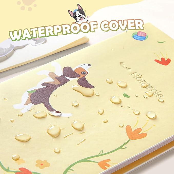 Hommie Cute Sticky Notes, Dog Sticky Notes Set Planner Dividers Self-Stick Notes Pads Animal Divider Tabs Bundle Writing Memo for Dog Lovers Office School Supplies