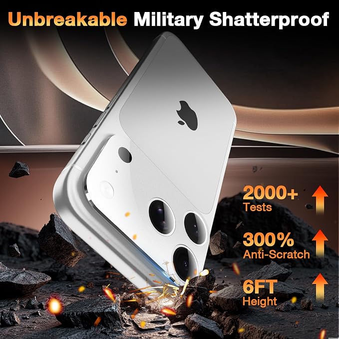 YWXTW [0 Bubbles for iPhone 17 Pro Camera Lens Protector, Full Coverage - Image 3