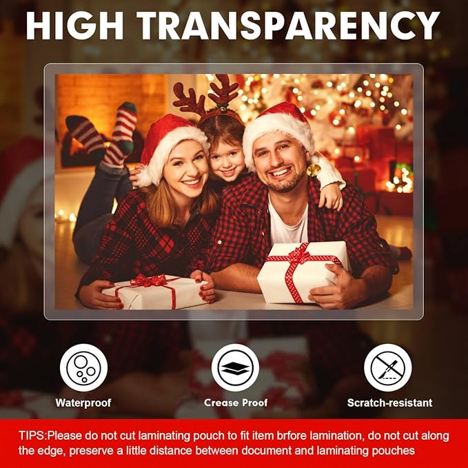 Laminating Sheets, 300 Pack Clear Thermal Laminating Plastic Paper Laminator Sheets, 9 x 11.5-Inch, 5mil, Ideal Office or School Supplies