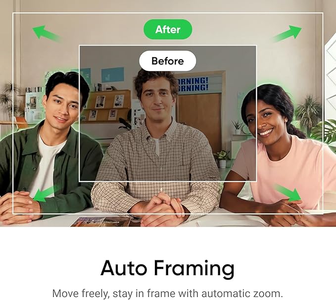 Insta360 Link 2C Tripod Bundle - 4K Webcam for PC/Mac, 1/2" Sensor, Auto Framing, HDR, AI Noise-Canceling Mic, Gesture Control for Streaming, Video Calls, Gaming, Works with Zoom, Teams, Twitch & More
