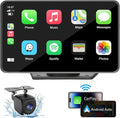 Capapro 7" HD Portable Carplay Wireless Touch Screen Double Din Car Stereo by Capapro