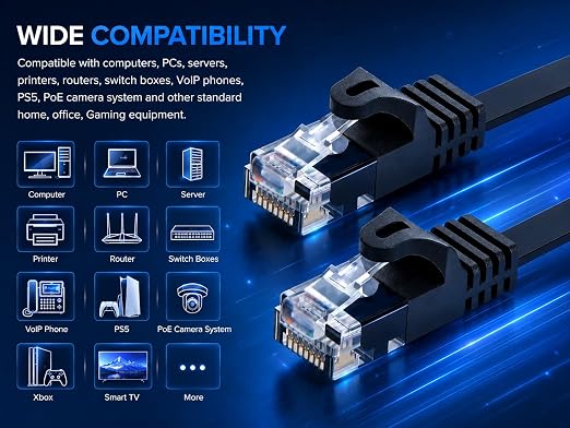 BRENDAZ Cat5e Ethernet Cable, 10ft. Snagless Cat 5e Stranded Cord - Image 6