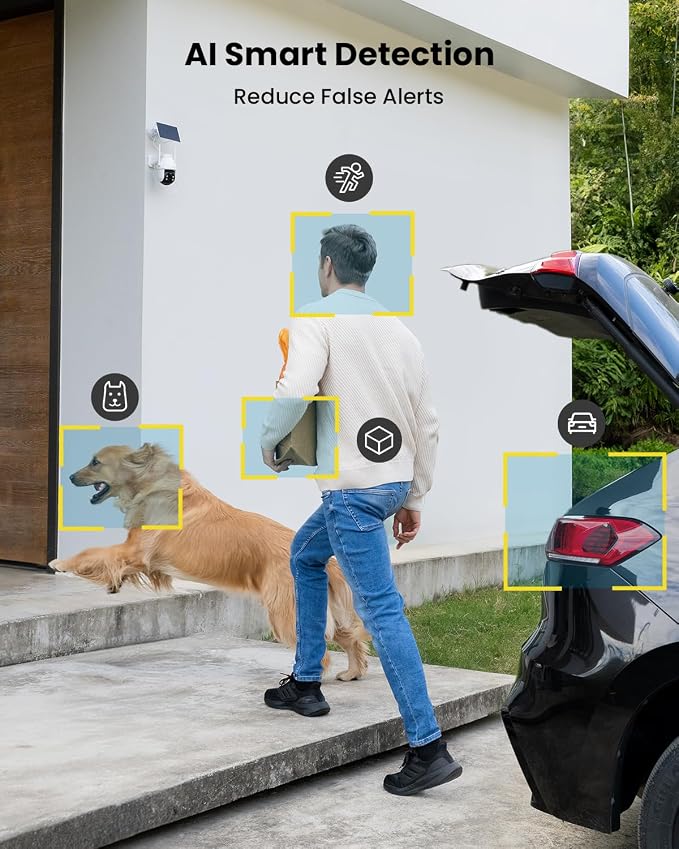 ieGeek Solar Camera Outdoor Wireless, 2K WiFi Outside Cameras - Image 6