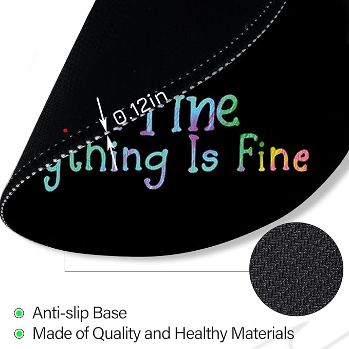 Color Cat Mouse Pad, Funny Small Round Mouse Pads for Desk, Mini Travel Mousepad for Work Wireless Computer Laptop, Office Desk Accessories, 8.6 x 8.6 inch