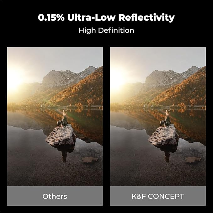 K&F CONCEPT Polarising Filter 62 mm CPL Filter Circular Slim Optical Glass HD - Image 5