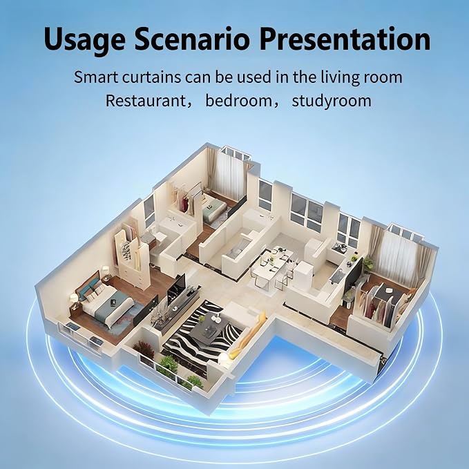 Zigbee Motor for Smart Curtain Track System, No Wiring Required, Automatic - Image 9