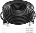 Adoreen Cat 6 Ethernet Cable 15 Ft-Black, Outdoor & Indoor Snagless Long Round by Adoreen