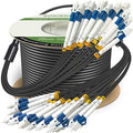 75 Meters 12 Core Industrial TPU LC to LC Outdoor Armored Fiber Optic Cable by YUTIANHOME