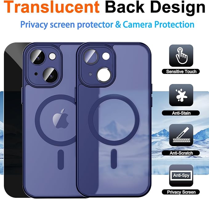 for iPhone 14 Plus Case with Privacy Screen Protector and Camera Protection - Image 2