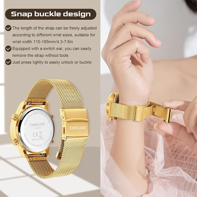 Women's Step Counter Pedometer Watch - Image 3