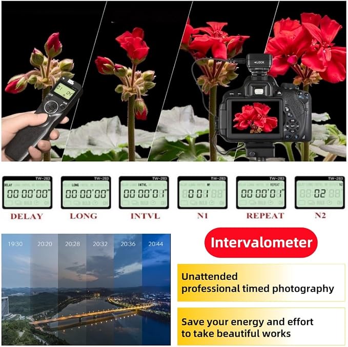 Pixel Timer Shutter Release Remote Control TW283-DC2 Remote Release - Image 3