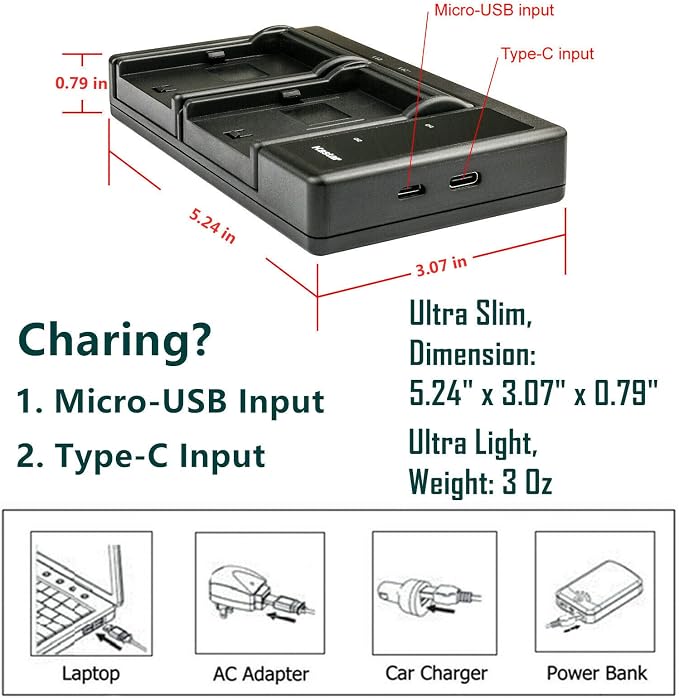 Kastar 4-Pack Battery and LTD2 USB Charger - Image 4