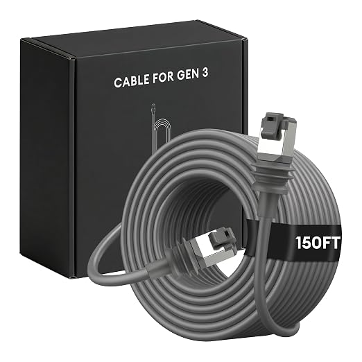 Molltto 150FT Starlink Gen 3 Cable, Starlink Mini Ethernet Cable | Outdoor Cat6 by Unknown