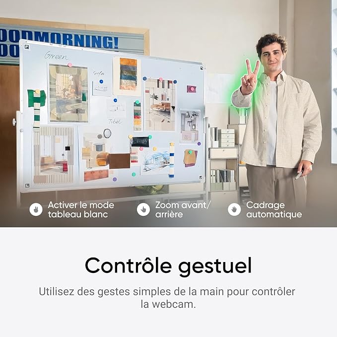 Insta360 Link 2C - 4K Webcam for PC/Mac, 1/2" Sensor, Auto Framing, HDR, AI Noise-Canceling Mic, Gesture Control for Streaming, Video Calls, Gaming, Works with Zoom, Teams, Twitch & More