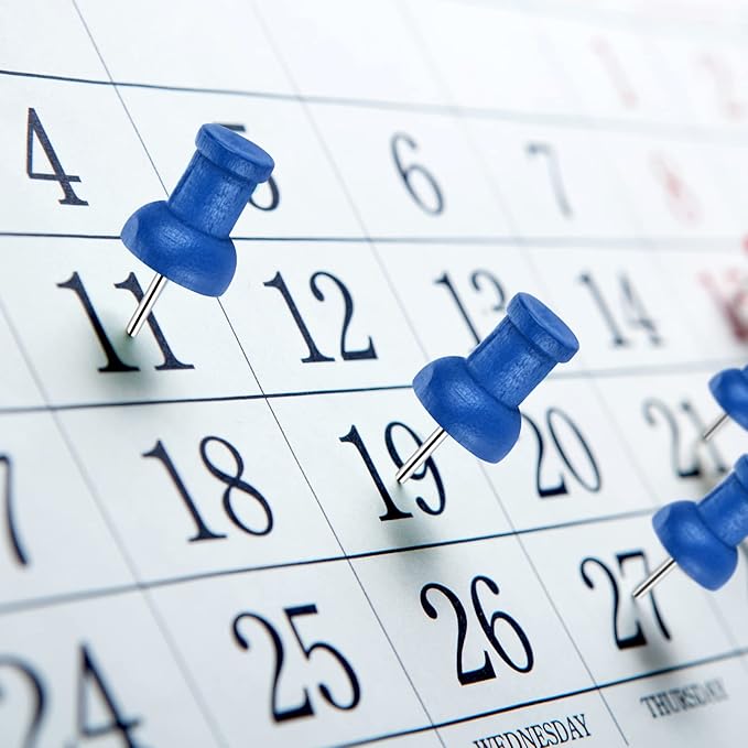 40Pcs Wood Push Pins, Decorative Thumb Tacks, Wooden Pins and Tacks, Cork Board Thumbtacks, Cute Thumbtack for Wall and Bulletin Board, Map Pins