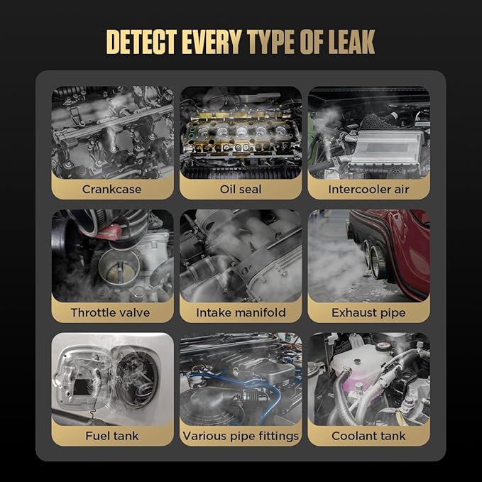 Automotive Smoke Machine EVAP Leak Detector Vacuum Leak Tester 12V Car Fuel - Image 2