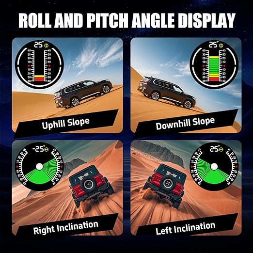 X60 Pro Car Inclinometer for Off-Road, GPS Speedometer MPH KMH - Image 4