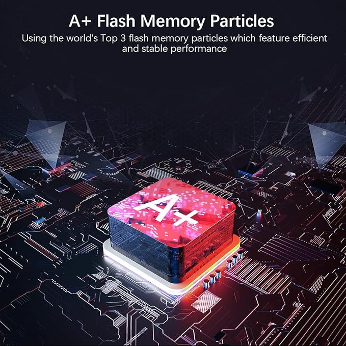 2TB Portable External SSD - Up to 540MB/s, USB 3.1 Type C Flash Drive External Solid State Drive, Portable SSD Type A to C Cable for PC/Laptop/Mac/Android/Linux