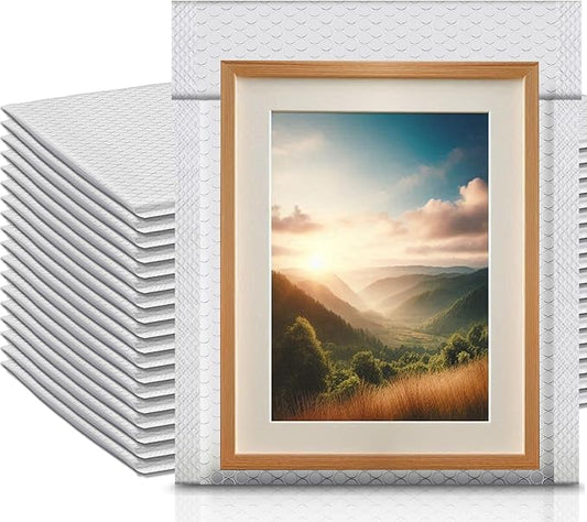 Ireer 20 Pack Extra Large Bubble Mailers 10 x 13" Poly Padded Envelopes Cushioned Mailing Envelopes Bubble Padded Mailers Self Adhesive Waterproof Shipping Bags for Business Gift Packaging