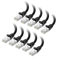 Cable Matters 10Gbps 10-Pack Snagless Shielded Cat 6A Ethernet Cable - 5ft by CableMatters