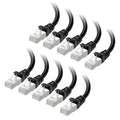 Cable Matters 10Gbps 10-Pack Snagless Shielded Cat 6A Ethernet Cable - 5ft by CableMatters
