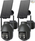 ieGeek Solar Camera Outdoor Wireless, 2K WiFi Cameras by ieGeek