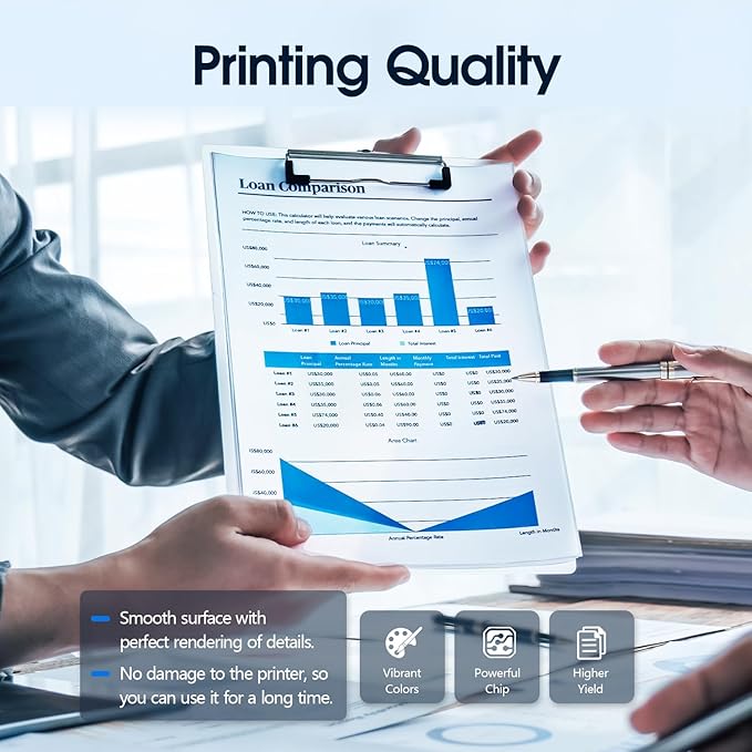 37A Black Toner Cartridges Replacement Compatible for 37A CF237A M607 M608 Toner Enterprise M607n M607dn M608n M608dn M608x M609 MFP M631 M632 M633 Printer (2 Black)