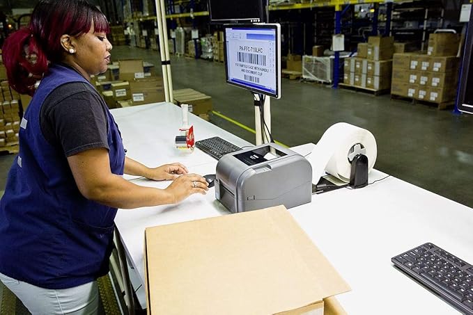 Brother TD-4520TN Desktop Thermal Transfer Printer - Monochrome - Label Print - Ethernet - USB - Serial