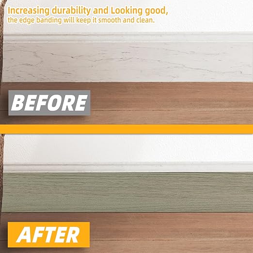 GSCIT Club Wood Grain Repair Tape, 1.7 inch X 25ft Self Adhesive Silver Walnut Grain Repair Patch for Tables, Chairs, Baseboards, Doors, Windows, Floors, Handicraft DIY.