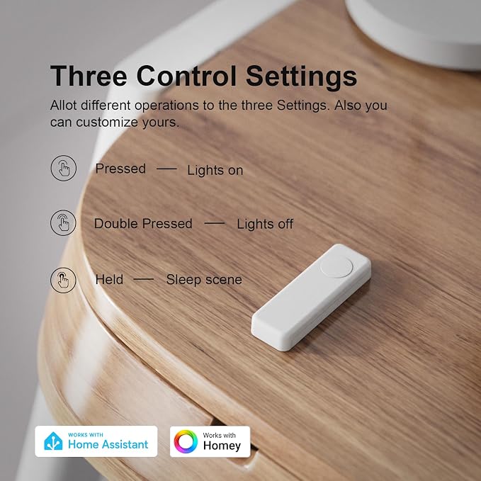 THIRDREALITY ZigBee Smart Button, 3-Way Remote Control, Require Zigbee hub - Image 4