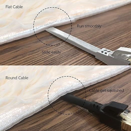 Jadaol Cat 8 Ethernet Cable 35 ft, 40Gbps 2000MHz Flat RJ45 S/FTP LAN Patch - Image 5
