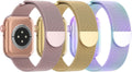 3 Pack Mesh Metal Band Compatible by Steezrd
