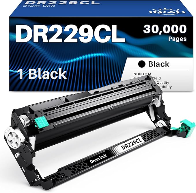 INK4U DR229CL Black Drum Unit Compatible Replacement for Brother DR-229CL DR229 Black Drum Unit for Brother HL-L3220CDW HL-L3280CDW MFC-L3720CDW MFC-L3780CDW HL-L3300CDW HL-L3295CD, 1 Black, No Toner