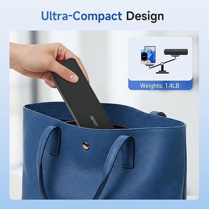 iDPRT Portable Printer Wireless for Travel - 203DPI Bluetooth Mobile Printer Support for 8.5"x11" US Letter, Inkless Compatible with iOS, Android, Laptop for Office, Car and Home, School