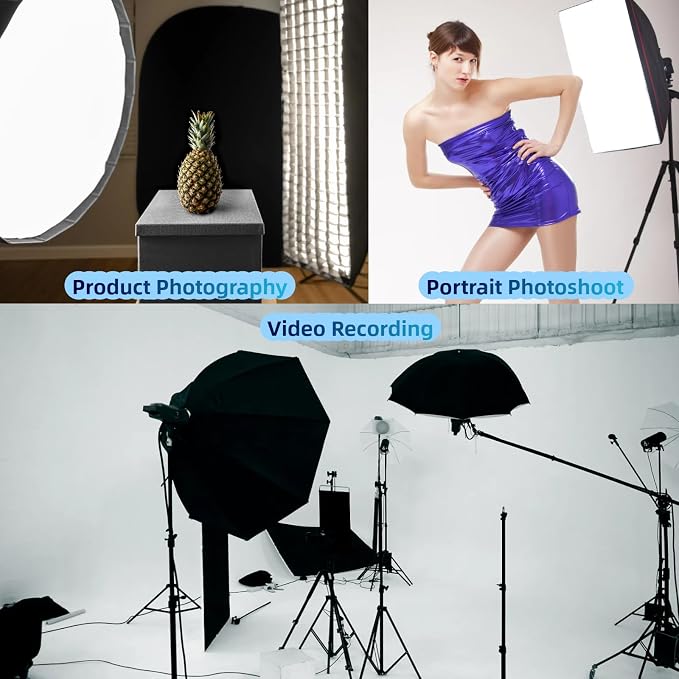 135W Light Bulb 5500K CFL Daylight Spiral Softbox Lighting Kit Bulb in E27/E26 - Image 3
