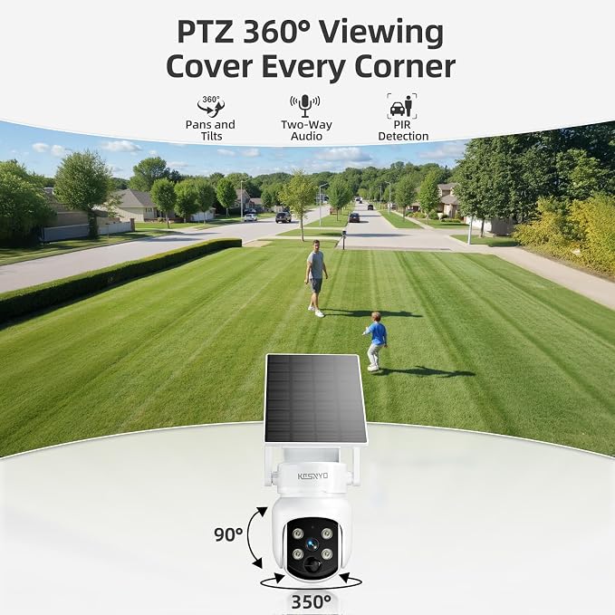 Solar Security Cameras Wireless Outdoor, 4MP Solar Powered Home Security - Image 7