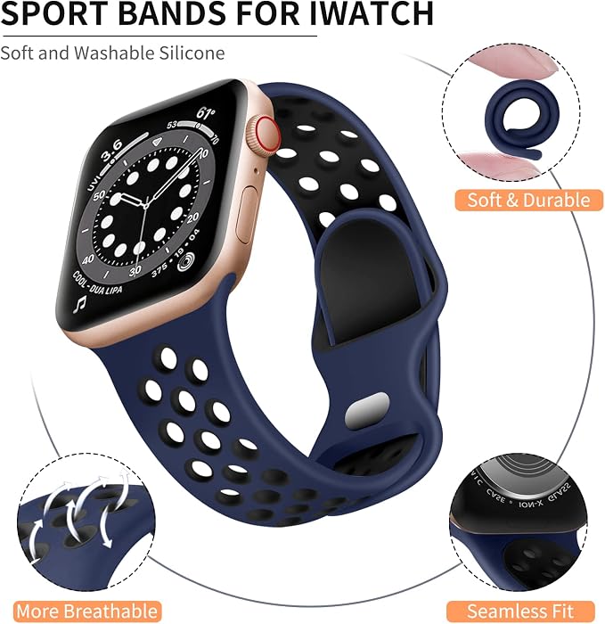 Lerobo Bands Compatible for Apple Watch Band 45mm 44mm Series 11 10 46mm 42mm - Image 2