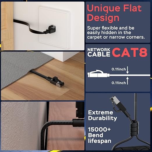 Smolink Cat 8 Ethernet Cable 10 ft - Image 8