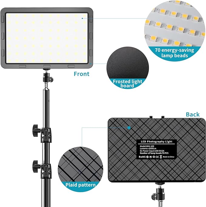 LED Video Light Kit 2Pcs, Hagibis Studio Lights 18 Color Filters - Image 5
