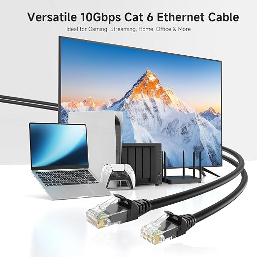 CAT6 Ethernet Cable 200FT 23AWG High Speed 500MHz 10Gbps Transmission Speed - Image 3