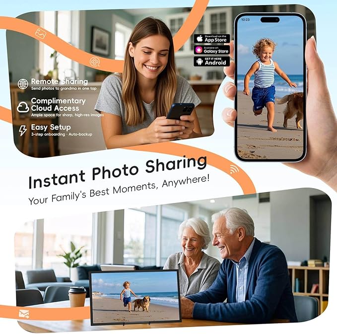 15.6" Digital Calendar Chore Chart, Ultra-HD Interactive Touchscreen, No Subscription Required, Electronic Smart Family Planner & Organizer, Wall Mount Included, Ensuring Seamless Scheduling