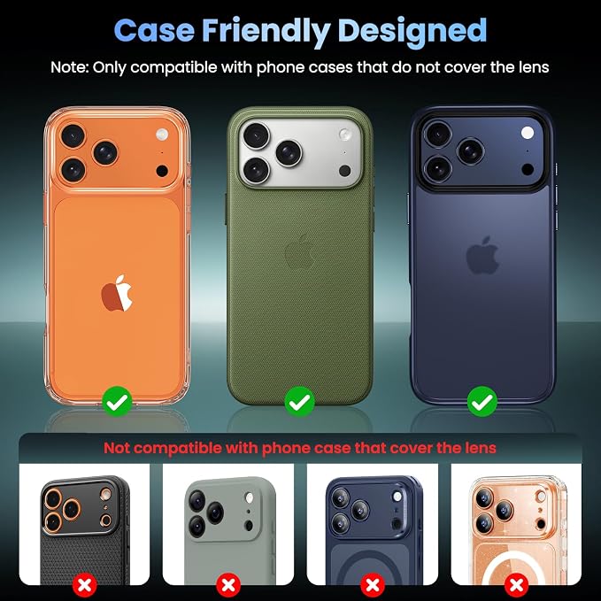 Uyiton Compatible with iPhone 17 Pro Max Camera Lens Protector - Image 4