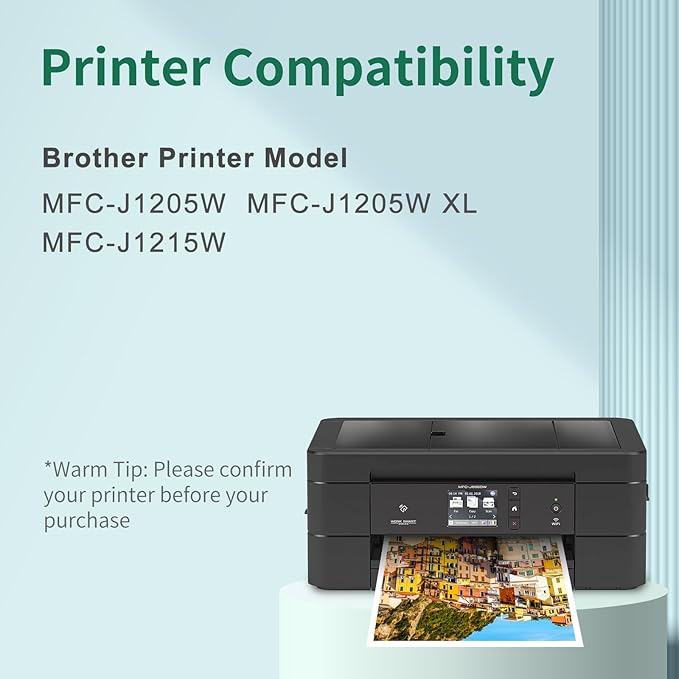 LC404 Ink Cartridges Replacement for Brother LC 404 LC404BK Ink Cartridges Compatible with MFC-J1205W MFC-J1215W Printers (Cyan Magenta Yellow Black, 4 Pack)